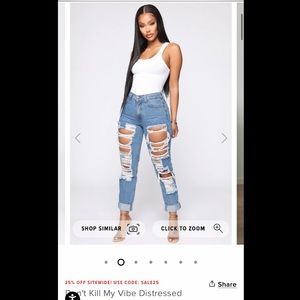 Distressed Acid Wash Boyfriend Jeans fashion nova